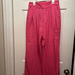 Gap linen wide leg trouser pants